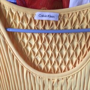 Calvin Klein yellow dress